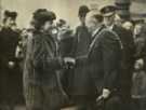 Duchess of Gloucester being greeted outside the Town Hall by the Lord Mayor, Councillor Samuel Hartley Marshall JP 