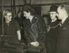 Princess Marina (1906-1968), the Duchess of Kent (2nd left) and Lord Mayor, Councillor Samuel Hartley Marshall JP (2nd right) visiting Arthur Balfour and Co. Ltd., Broughton Lane Steel Works 