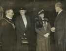 Lord Mayor, Councillor Samuel Hartley Marshall JP (1st left) and the Lady Mayoress (2nd right) meeting Sir Stafford and Lady Cripps