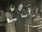 Lord Mayor, Councillor Samuel Hartley Marshall JP and Lady Mayoress, Mrs Marshall visiting Batchelors Peas Ltd., possibly Claywheels Lane