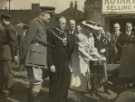 Lt. General Sir Edwin Morris, The Lord Mayor, Councillor Samuel Hartley Marshall JP and Lady Mayoresss, Mrs Marshall at the opening of the 'Outdoor Military Exhibition' during the 'Salute the Soldier Week', The Moor