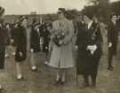 Lady Mayoress, Mrs Marshall at the Girls Life Brigade inspection, University of Sheffield sports ground