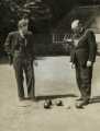 Lord Mayor, Councillor Samuel Hartley Marshall JP attending a bowls match at Fir Vale House (Fir Vale Hospital)