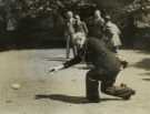 Lord Mayor, Councillor Samuel Hartley Marshall JP attending a bowls match at Fir Vale House (Fir Vale Hospital)