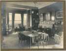 Dining room at Oscathorpe Hills, Pitsmoor, family home of Henry Joseph Wilson (1833-1914) and Charlotte Cowan Wilson (1833-1921), 1921