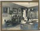 Dining room at Oscathorpe Hills, Pitsmoor, family home of Henry Joseph Wilson (1833-1914) and Charlotte Cowan Wilson (1833-1921), c. 1921