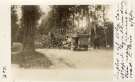 William Edgar Allen's Sheffield Simplex car (6 cylinder 50 horse power) stopped by a blown down tree near Nemours on the road to Paris