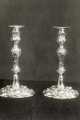 Candle stick holders, E. Leclere, electro plate manufacturer, No. 56 Howard Street