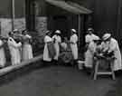 View: h00243 Patient evacuation by National Health Service Reserve (NHSR) staff, City General Hospital (latterly Northern General Hospital), c.1960