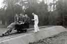 View: h00308 Miners exercising with (right) physiotherapist, Miners Rehabilitation Centre, Royal Infirmary Firbeck Annexe, Firbeck Hall 