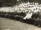 View: h00410 Annual Meeting of the Royal Hospital in its Centenary Year showing (centre) the 16th Duke of Norfolk