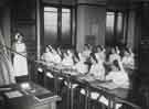 View: h00447 Sister Evans with classroom of nurses, Royal Hospital, West Street