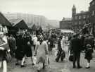 Sheaf Market showing (top left) Park Hill flats and (centre) Granelli's ice cream van