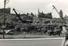 View: p00384 Redevelopment of Pond Street showing (top left) the Lyceum Theatre, (centre) the possible construction of Fiesta nightclub and (top right) Victoria Hall, Norfolk Street