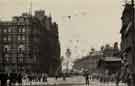 View: p00542 Commercial Street looking towards High Street showing (left) the Marples Hotel, No. 4 Fitzalan Square