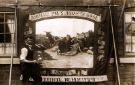 View: p01587 Painting the Darnall Primitive Methodist Sunday Schools banner