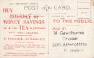 View: p01590 Advertising postcard for tea sold by M. Cawthorne, grocers, No. 296 Attercliffe Common