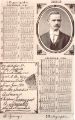 View: p01627 Calendar for 1905 and 1906 showing (top right) Samuel Littlewood of No. 102 Nicholson Road, Heeley, agent to the Refuge Assurance Co. Ltd.