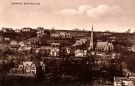 View: p01661 Panoramic view of Ranmoor showing (right) St. John's C. of E. Church, Fulwood Road 