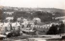 View: p01662 Panoramic view of Ranmoor showing (top centre) St. John's C. of E. Church, Fulwood Road