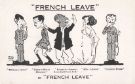 View: p01826 Advertising postcard for 'French Leave' at the Theatre Royal, Tudor Street