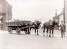 View: p01865 Horse drawn cart on High House Road, Hillsborough