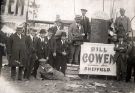 View: p01868 Sheffield bookmaker, Bill Cowen at Newmarket horse races. c.1930