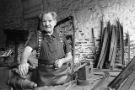 Frank Wilkinson, scythe maker, Abbeydale Industrial Hamlet Museum