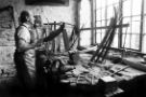 Frank Wilkinson, scythe maker, Abbeydale Industrial Hamlet Museum