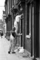 Painters working on Abbeydale Road, mid 1970s