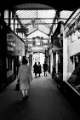 Cambridge Arcade, off Pinstone Street connecting to Union Street showing (right) Barney Goodman, tailors and (left) Haywood's Travel