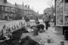 Roadworks on Ecclesall Road looking towards Ecclesall Road South and (right) Glenalmond Road c. 1970s