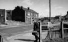 Demolition on Broadfield Road showing H. Slater and Son (Engineers) Ltd., motor tool manufacturers, Surrey Works, 1970s