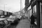 Shops on London Road, Heeley showing (right) No. 641 Eric's, pet suppliers and (back centre) Heeley Palace Cinema (former Heeley Electric Palace)