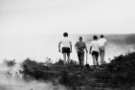 Firefighters at Burbage Moor, Derbyshire during the drought