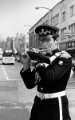 Musician from marching band, Lord Mayor's Parade, The Moor, c.1970s