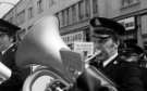 Musician from marching band, Lord Mayor's Parade, The Moor, c.1970s