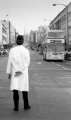 Policeman on traffic duty, Lord Mayor's Parade, The Moor, 1970s