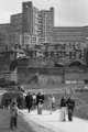 Park Square roundabout showing (back) Bard Street Flats and Hyde Park Flats