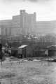 Park Square roundabout showing (centre left) Broad Street and (back) Bard Street Flats and Hyde Park Flats, 1970s