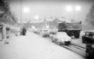 Snow on Ecclesall Road approaching junction with (right) Rustlings Road, c.1970s