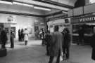 View: ph00531 Station concourse, Sheffield Midland railway station showing (right) WH Smith and Son Ltd., newspaper kiosk 