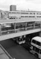 Footbridge to Pond Street bus station showing (back) Royal Mail sorting office, Pond Hill, c.1970s