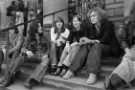 Concert goers on the City Hall steps, Barkers Pool