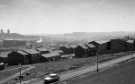 Cleared land above Infirmary Road looking towards Neepsend showing (centre left) gas holders at Neepsend gasworks1970s