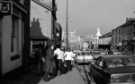 London Road looking towards (centre) Tiffany's, nightclub 1970s