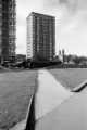 Lansdowne Flats showing (right) Cemetery Road Baptist Church, 1970s