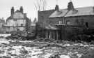 Derelict houses, London Road, Heeley 1970s