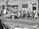 Decorated car outside Thos. Styring (Sheet Metal) Ltd., tinsmith and sheet metal worker, Canton Works, No. 92 West Street