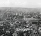 View of City Centre from Hyde Park showing (right) Castle Market and Wharf Street Depot, Broad Street and (foreground) Bard Street Flats 